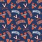 Licensed NCAA University of Virginia Tone on Tone UVA-1178 Cotton Fabric by the Yard